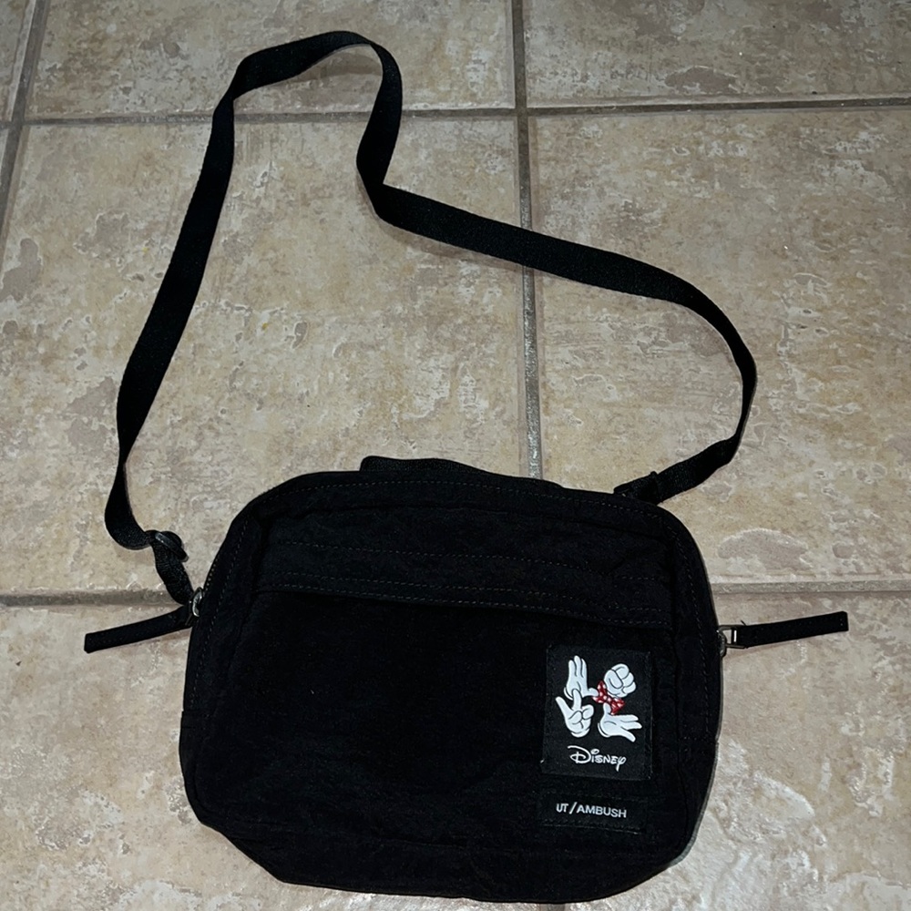Uniqlo Disney black crossbody bag